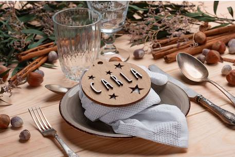 Boule de noël personnalisable en bois Beige 4 - vertbaudet enfant 