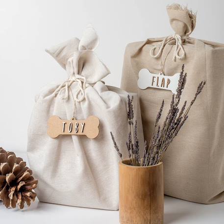 Os de noël personnalisable en bois Beige+Blanc 12 - vertbaudet enfant 