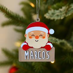Linge de maison et décoration-Décoration-Père noël personnalisable en bois