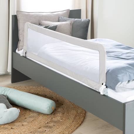 Barrière de lit enfant et bébé klipp-klapp antichute et pliable Gris clair - 100 cm+Gris clair - 135 cm+Gris clair - 150 cm 4 - vertbaudet enfant 