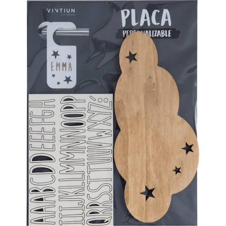 Plaque décorative personnalisable nuage Beige 2 - vertbaudet enfant 