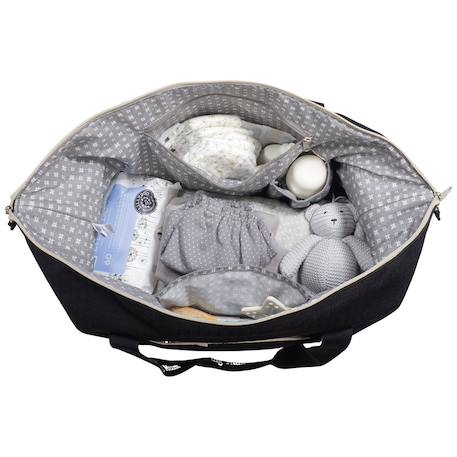 Sac à langer xl eco mum black Gris+Noir+Nude 8 - vertbaudet enfant 