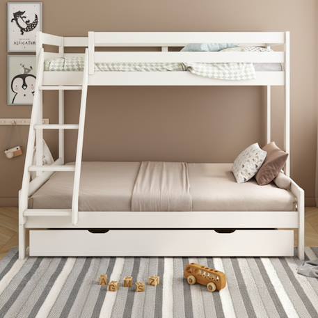 Tiroir de rangement pin massif  sam Blanc 5 - vertbaudet enfant 