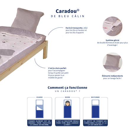 Caradou® rechange parure de lit enfant fee Mauve 4 - vertbaudet enfant 