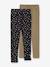 Lot 2 Leggings fille doublés maille polaire olive 1 - vertbaudet enfant 