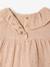 Robe bébé gaze étoilée beige poudré 3 - vertbaudet enfant 