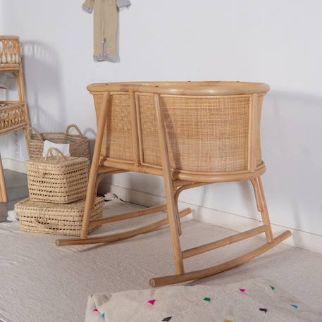 Berceau à bascule rinca Naturel 1 - vertbaudet enfant 