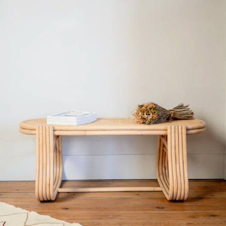 Banc rotin et cannage 120 cm - gili Naturel 2 - vertbaudet enfant 