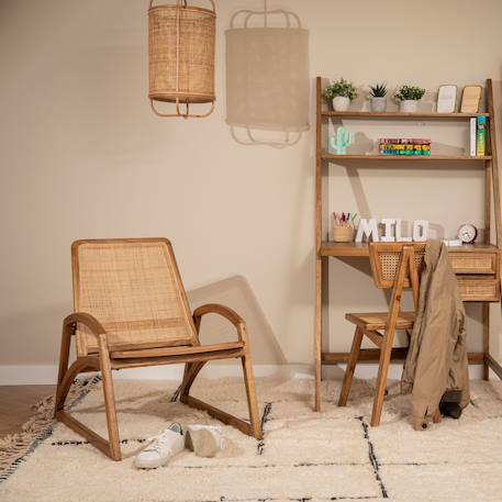 Fauteuil bois et cannage- rinca Miel 2 - vertbaudet enfant 