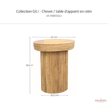 Chevet / table d'appoint gili Naturel 6 - vertbaudet enfant 