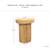 Chevet / table d'appoint gili Naturel 6 - vertbaudet enfant 