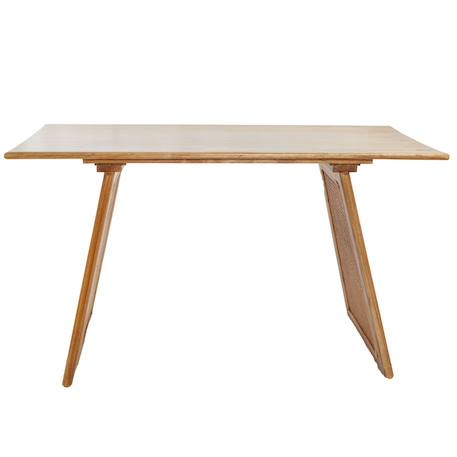 Bureau/console en bois et cannage - wocca Miel 5 - vertbaudet enfant 