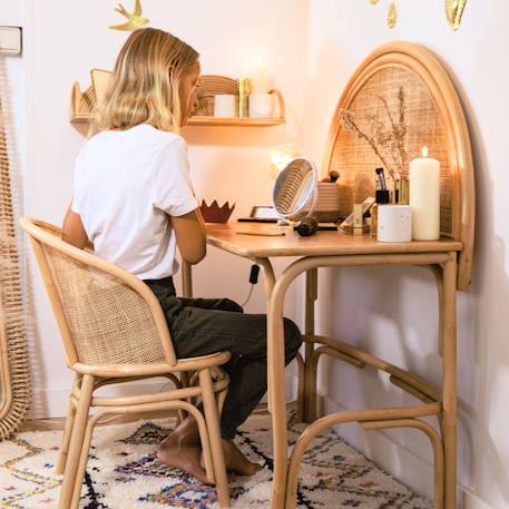 Bureau / coiffeuse rotin et cannage naturel - gili Naturel 3 - vertbaudet enfant 
