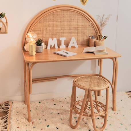 Bureau / coiffeuse rotin et cannage naturel - gili Naturel 2 - vertbaudet enfant 