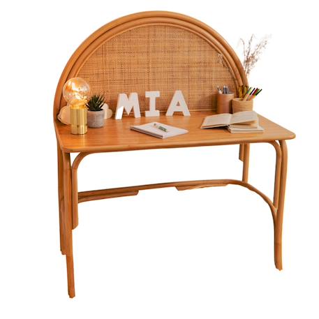 Bureau / coiffeuse rotin et cannage naturel - gili Naturel 6 - vertbaudet enfant 