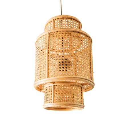 Suspension /abat-jour ronde cannage 30cm - jack Naturel 5 - vertbaudet enfant 