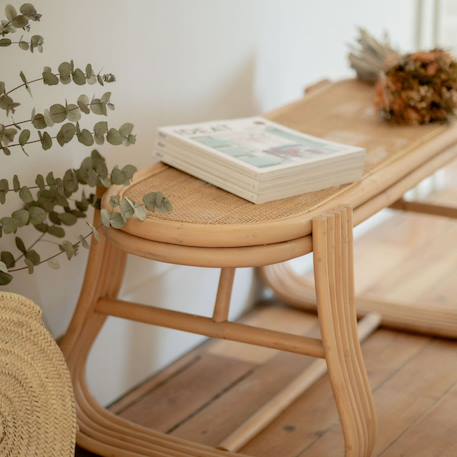 Banc rotin et cannage 120 cm - gili Naturel 1 - vertbaudet enfant 
