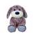 Peluche - peluche les marinières - peluche chien marron rayures bleues - 24 cm Bleu 1 - vertbaudet enfant 