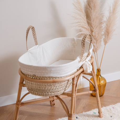 Pied de couffin en rotin, pour couffin 70x30cm Naturel 3 - vertbaudet enfant 