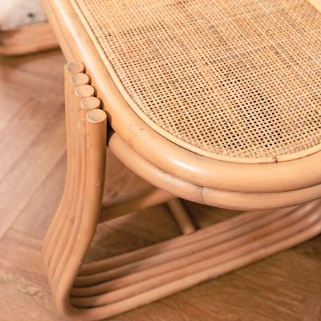 Banc rotin et cannage 120 cm - gili Naturel 5 - vertbaudet enfant 