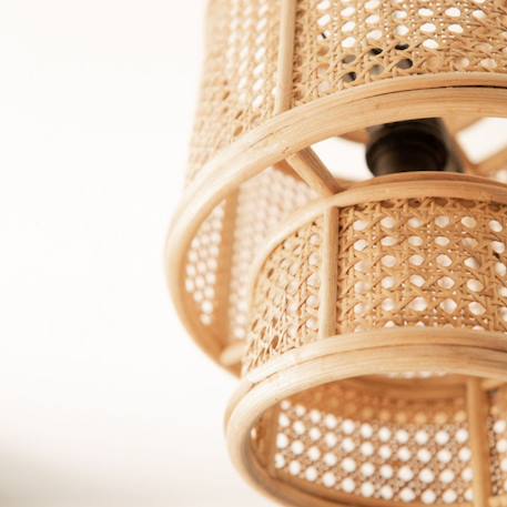 Suspension /abat-jour ronde cannage 30cm - jack Naturel 2 - vertbaudet enfant 