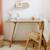 Bureau/console en bois et cannage - wocca Miel 4 - vertbaudet enfant 