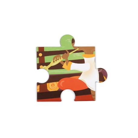 Contour puzzle - éléphant 37 pièces Multicolor 4 - vertbaudet enfant 