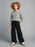Jean large fille à strass denim black 2 - vertbaudet enfant 