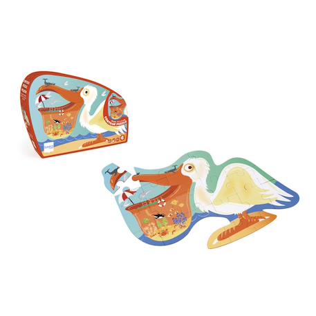 Contour puzzle - pélican Multicolor 1 - vertbaudet enfant 