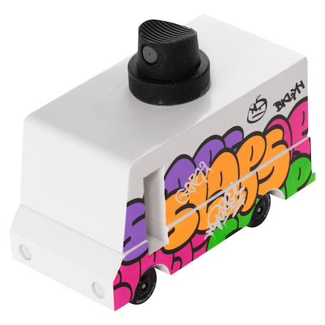 Graffiti van  - bois de hêtre massif Multicolor 2 - vertbaudet enfant 