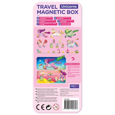 Boïte de puzzle magnétique - licornes Multicolor 5 - vertbaudet enfant 