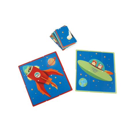 Puzzle Quête de l'espace Multicolor 2 - vertbaudet enfant 