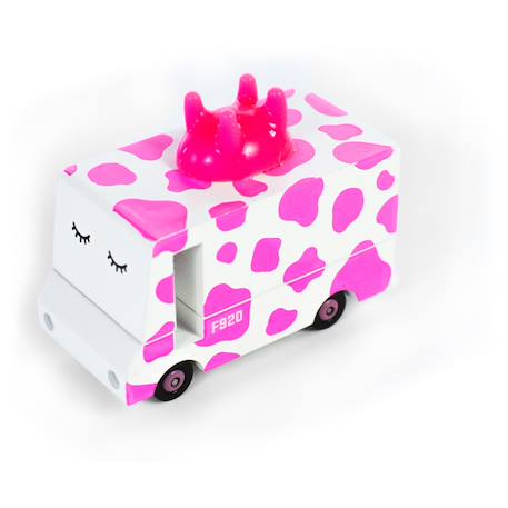 Camion à lait de fraise - bois de hêtre massif Pink 2 - vertbaudet enfant 