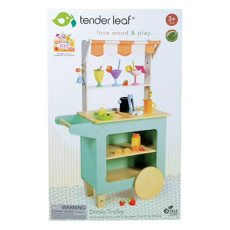 Charriot à boissons sur roulettes Multicolor 2 - vertbaudet enfant 