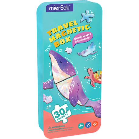 Boïte de puzzle magnétique - l'aventure sous-marine Multicolor 1 - vertbaudet enfant 