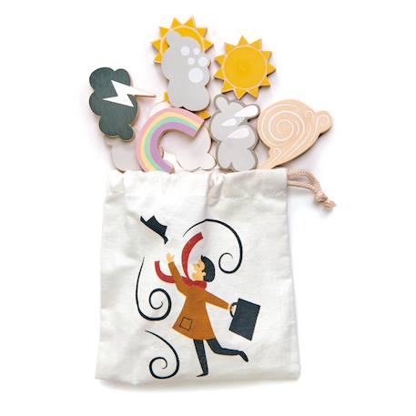 Kit éducatif météo en Anglais – Observe et joue avec les prévisions Multicolor 2 - vertbaudet enfant 