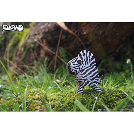 Puzzle 3d - zèbre Black;white 4 - vertbaudet enfant 