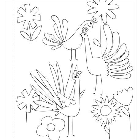 Peinture à l'eau - jardin fantastique Multicolor 5 - vertbaudet enfant 