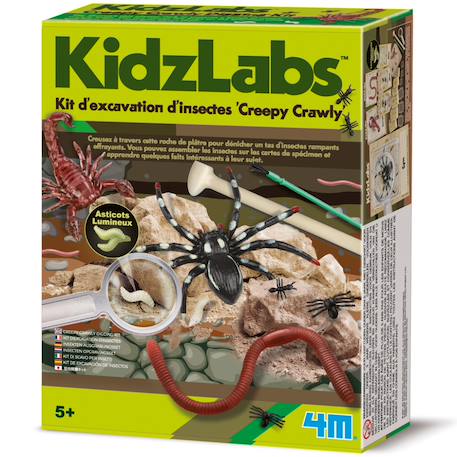 Kit d'excavation d'insectes - version fr Multicolor 1 - vertbaudet enfant 