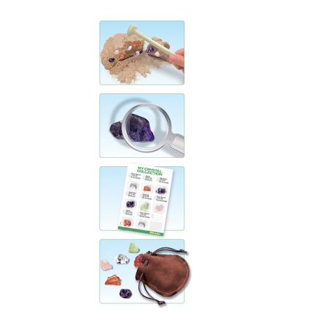 Kit de fouille de cristaux – Découvre et collectionne de vraies gemmes Multicolor 5 - vertbaudet enfant 