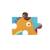 Contour puzzle - dragon 61 pièces Multicolor 4 - vertbaudet enfant 