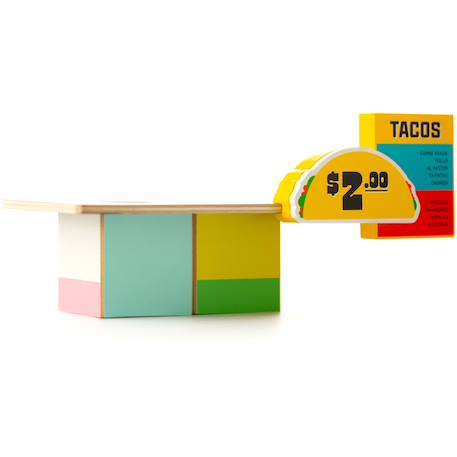 Taco van foodtruck - bois de hêtre massif Multicolor 2 - vertbaudet enfant 