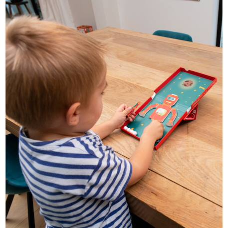 Puzzle magnétique - robot Multicolor 6 - vertbaudet enfant 