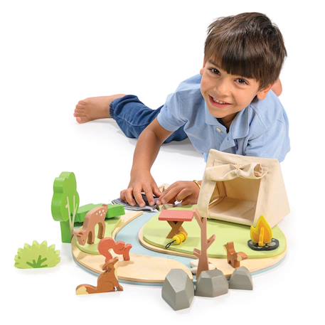 Set camping en bois Multicolor 6 - vertbaudet enfant 
