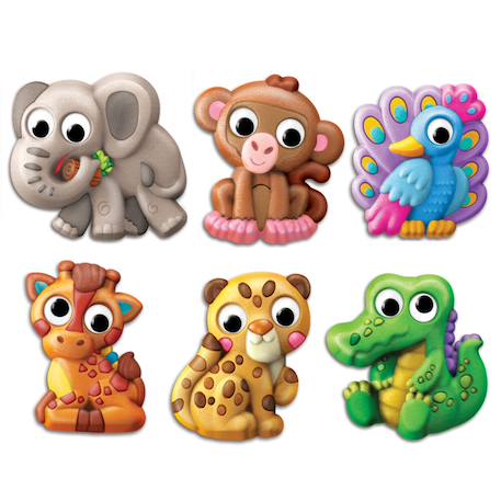 Kit moulage - animaux yeux rigolos Multicolor 2 - vertbaudet enfant 