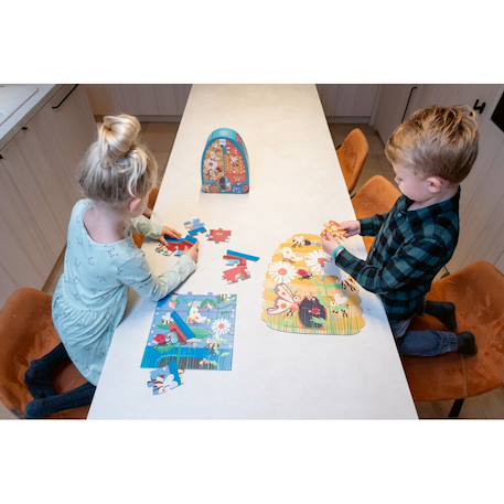 Puzzle 2 faces - abeilles Multicolor 6 - vertbaudet enfant 