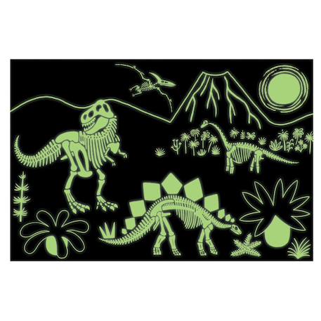 Puzzle - dinosaures glow in the dark 100 pièces Multicolor 2 - vertbaudet enfant 