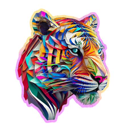 Puzzle en bois tigre - 150 pièces Multicolor 6 - vertbaudet enfant 