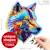 Puzzle - classy wolf loup 250 pièces Multicolor 5 - vertbaudet enfant 
