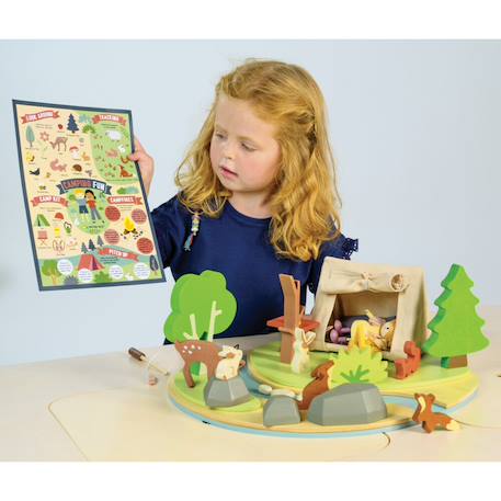 Set camping en bois Multicolor 3 - vertbaudet enfant 